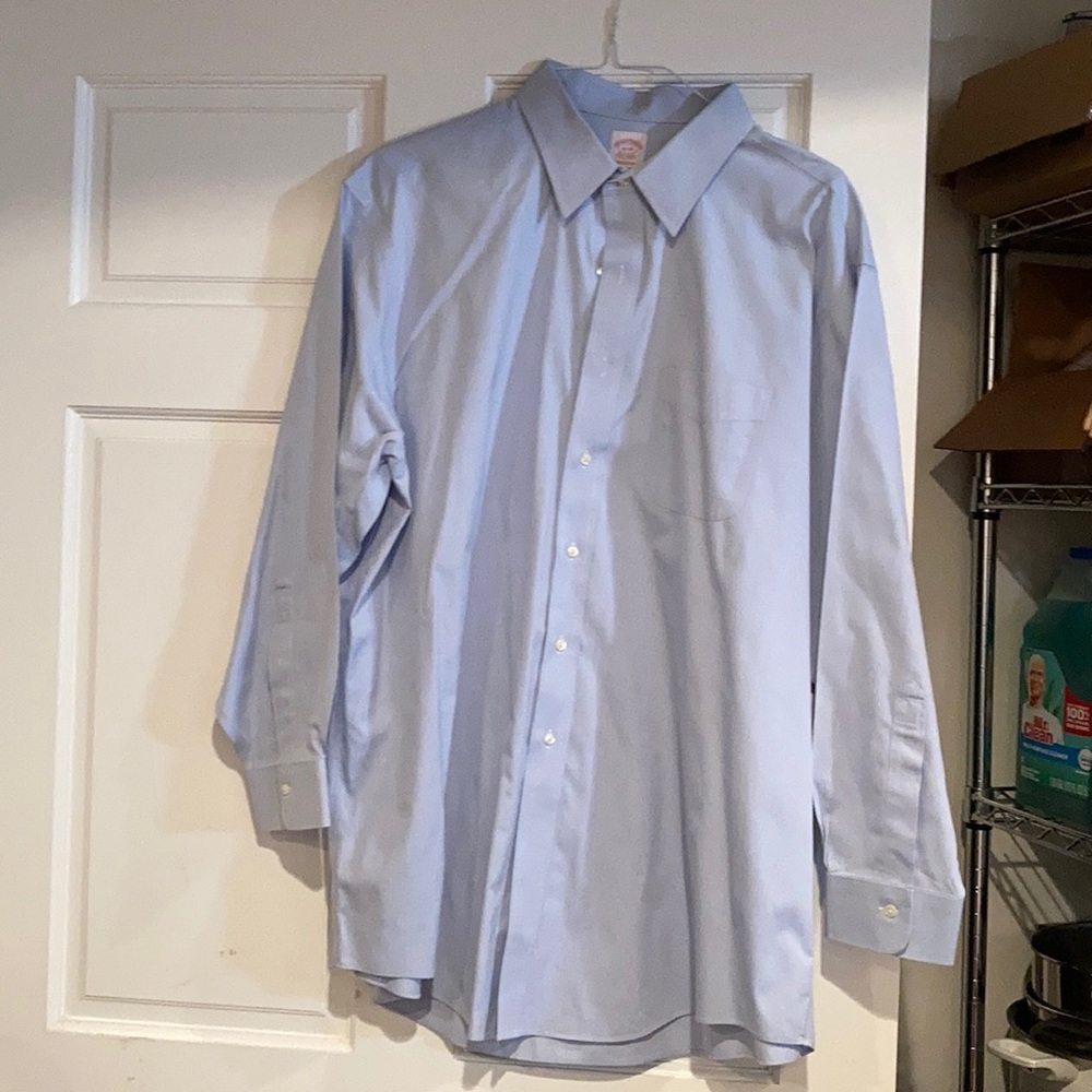 Brook Brother Light Blue Long Sleeve Dress Shirt